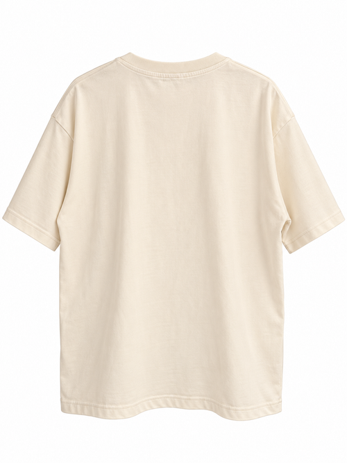 Eminem Graphic Drop shoulder boxy Tee – Beige