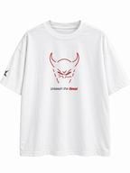 Unleash The Beast Oversized Tee – White